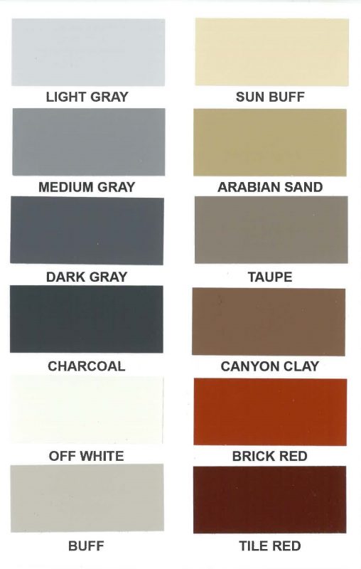 Seal Krete Epoxy Color Chart